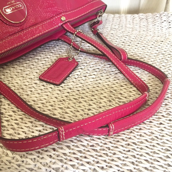 Coach Raspberry Patent Leather Sachet - Picture 14 of 16